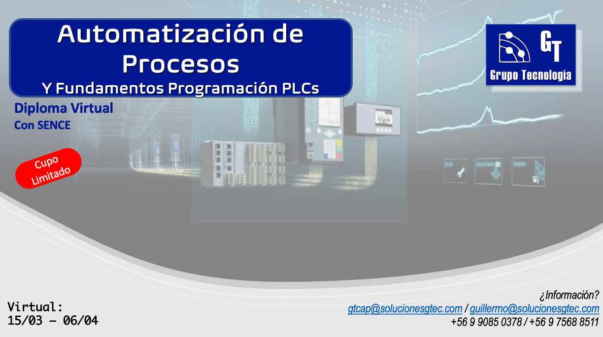 Automatización de Procesos y  Fundamentos Programación PLCs
